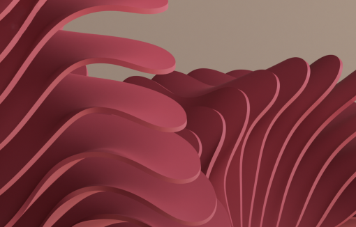 Pink abstract waves for embeddable commerce